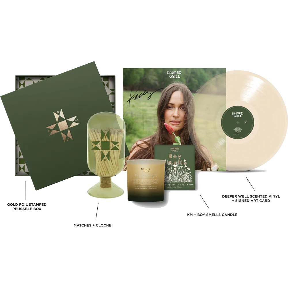 *NEW* Deeper Well Candle and Vinyl Set - Green and Cream